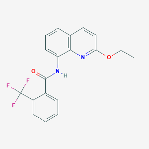 molecular formula C19H15F3N2O2 B2453623 N-(2-ethoxyquinolin-8-yl)-2-(trifluoromethyl)benzamide CAS No. 1251576-64-3