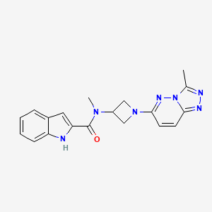 molecular formula C19H19N7O B2453665 N-methyl-N-(1-{3-methyl-[1,2,4]triazolo[4,3-b]pyridazin-6-yl}azetidin-3-yl)-1H-indole-2-carboxamide CAS No. 2310124-26-4