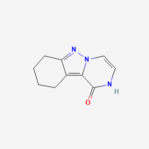 molecular formula C10H11N3O B2453670 1H,2H,7H,8H,9H,10H-pyrazino[1,2-b]indazol-1-one CAS No. 941886-70-0