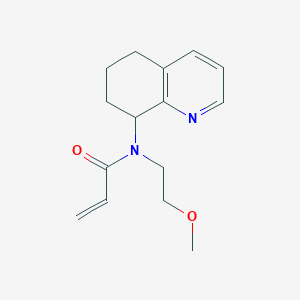 molecular formula C15H20N2O2 B2453724 N-(2-Methoxyethyl)-N-(5,6,7,8-tetrahydroquinolin-8-yl)prop-2-enamide CAS No. 2411273-77-1