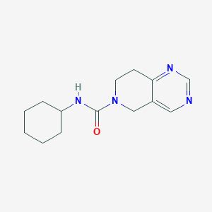 molecular formula C14H20N4O B2453783 N-cyclohexyl-5H,6H,7H,8H-pyrido[4,3-d]pyrimidine-6-carboxamide CAS No. 1797719-21-1