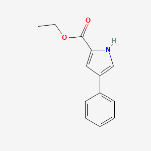 molecular formula C13H13NO2 B2453815 Ethyl 4-phenyl-1H-pyrrole-2-carboxylate CAS No. 127572-58-1