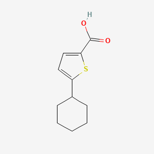 molecular formula C11H14O2S B2453868 5-Cyclohexylthiophene-2-carboxylic acid CAS No. 1157723-07-3