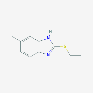 molecular formula C10H12N2S B024539 2-ethylsulfanyl-6-methyl-1H-benzimidazole CAS No. 106039-67-2