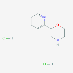 molecular formula C9H14Cl2N2O B2454005 2-(Pyridin-2-yl)morpholine dihydrochloride CAS No. 1417635-00-7