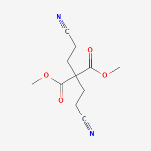 molecular formula C11H14N2O4 B2454036 Dimethyl 2,2-bis(2-cyanoethyl)malonate CAS No. 22711-92-8
