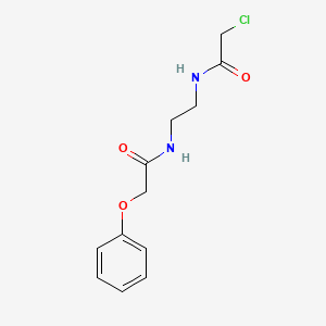 molecular formula C12H15ClN2O3 B2454069 N-[2-(2-chloroacetamido)ethyl]-2-phenoxyacetamide CAS No. 1796729-20-8