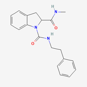 molecular formula C19H21N3O2 B2454104 N2-methyl-N1-phenethylindoline-1,2-dicarboxamide CAS No. 1100762-98-8