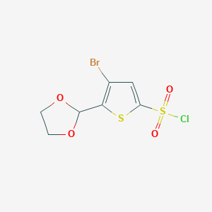 4-Bromo-5-(1,3-dioxolan-2-yl)thiophene-2-sulfonyl chloride