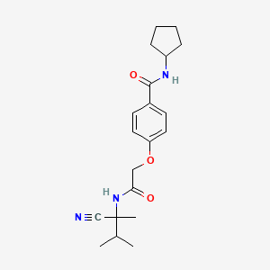 4-{[(1-cyano-1,2-dimethylpropyl)carbamoyl]methoxy}-N-cyclopentylbenzamide