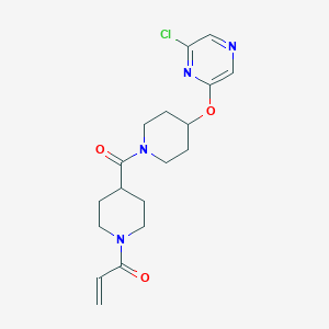 1-[4-[4-(6-Chloropyrazin-2-yl)oxypiperidine-1-carbonyl]piperidin-1-yl]prop-2-en-1-one