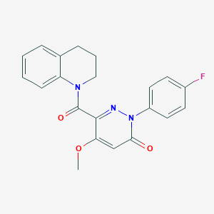 6-(3,4-dihydro-2H-quinoline-1-carbonyl)-2-(4-fluorophenyl)-5-methoxypyridazin-3-one