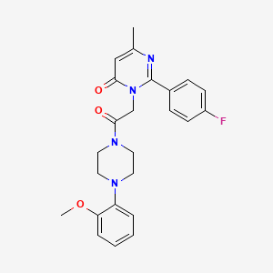 2-(4-fluorophenyl)-3-{2-[4-(2-methoxyphenyl)piperazin-1-yl]-2-oxoethyl}-6-methylpyrimidin-4(3H)-one