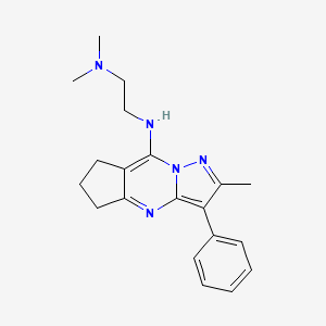 N,N-dimethyl-N'-(2-methyl-3-phenyl-6,7-dihydro-5H-cyclopenta[d]pyrazolo[1,5-a]pyrimidin-8-yl)ethane-1,2-diamine