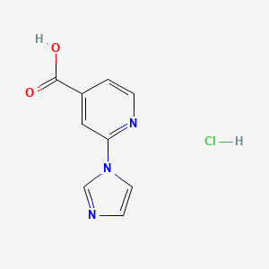 2-(1H-imidazol-1-yl)pyridine-4-carboxylic acid hydrochloride