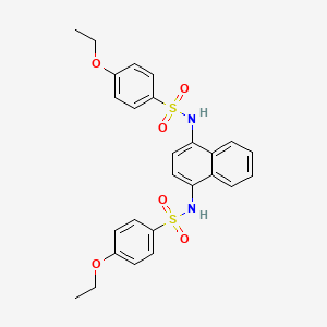 4-ethoxy-N-[4-[(4-ethoxyphenyl)sulfonylamino]naphthalen-1-yl]benzenesulfonamide
