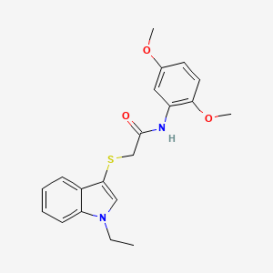 N-(2,5-dimethoxyphenyl)-2-((1-ethyl-1H-indol-3-yl)thio)acetamide