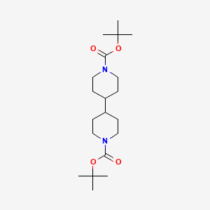 molecular formula C20H36N2O4 B2454202 N-Boc-N'-Boc-4,4'-bipiperidine CAS No. 165528-89-2