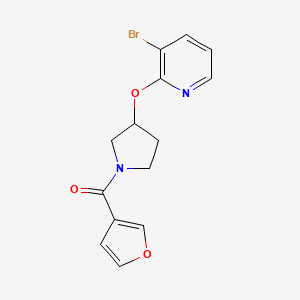 (3-((3-Bromopyridin-2-yl)oxy)pyrrolidin-1-yl)(furan-3-yl)methanone