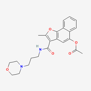 2-Methyl-3-{[(3-morpholin-4-ylpropyl)amino]carbonyl}naphtho[1,2-b]furan-5-yl acetate