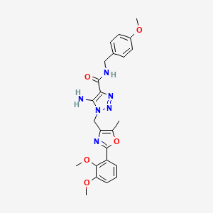B2454258 4-[6-(2-methoxyphenoxy)pyridazin-3-yl]-N-(2-phenylethyl)benzamide CAS No. 1251682-31-1