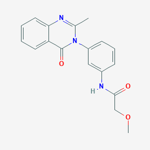 2-methoxy-N-[3-(2-methyl-4-oxoquinazolin-3-yl)phenyl]acetamide