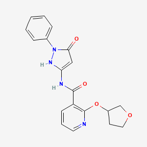 N-(5-hydroxy-1-phenyl-1H-pyrazol-3-yl)-2-((tetrahydrofuran-3-yl)oxy)nicotinamide