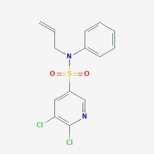 5,6-Dichloro-N-phenyl-N-prop-2-enylpyridine-3-sulfonamide