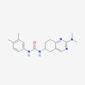 3-[2-(Dimethylamino)-5,6,7,8-tetrahydroquinazolin-6-yl]-1-(3,4-dimethylphenyl)urea