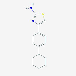 molecular formula C15H18N2S B024546 4-(4-Cyclohexylphenyl)-1,3-thiazol-2-amine CAS No. 105512-86-5