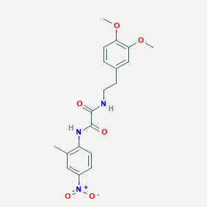 molecular formula C19H21N3O6 B2454706 N1-(3,4-dimethoxyphenethyl)-N2-(2-methyl-4-nitrophenyl)oxalamide CAS No. 941999-74-2