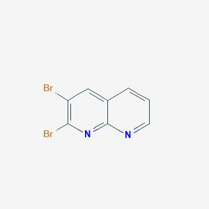 molecular formula C8H4Br2N2 B2454713 2,3-Dibromo-1,8-naphthyridine CAS No. 52626-31-0