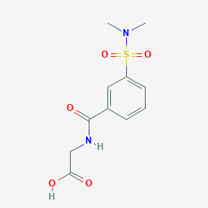 molecular formula C11H14N2O5S B2454753 2-(3-(N,N-Dimethylsulfamoyl)benzamido)acetic acid CAS No. 667901-74-8