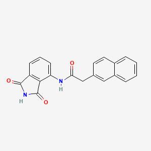 molecular formula C20H14N2O3 B2454755 N-(1,3-dioxoisoindolin-4-yl)-2-(naphthalen-2-yl)acetamide CAS No. 955819-20-2