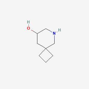 molecular formula C8H15NO B2454762 6-Azaspiro[3.5]nonan-8-ol CAS No. 2092805-31-5