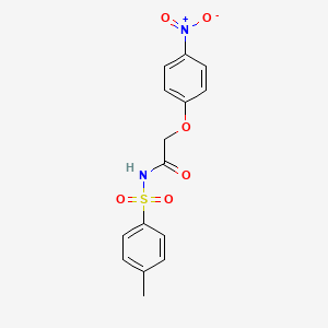 molecular formula C15H14N2O6S B2454810 2-(4-nitrophenoxy)-N-tosylacetamide CAS No. 708989-96-2
