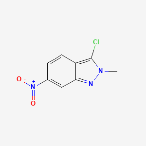 molecular formula C8H6ClN3O2 B2454851 3-Chloro-2-methyl-6-nitro-2H-indazole CAS No. 74209-40-8