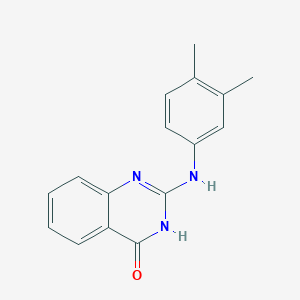 molecular formula C16H15N3O B2454889 2-(3,4-dimethylanilino)-4(3H)-quinazolinone CAS No. 477869-00-4