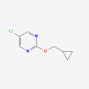 molecular formula C8H9ClN2O B2454930 5-Chloro-2-(cyclopropylmethoxy)pyrimidine CAS No. 2202327-48-6