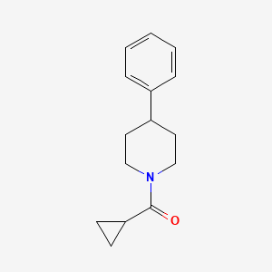 molecular formula C15H19NO B2454946 1-Cyclopropanecarbonyl-4-phenylpiperidine CAS No. 710331-17-2