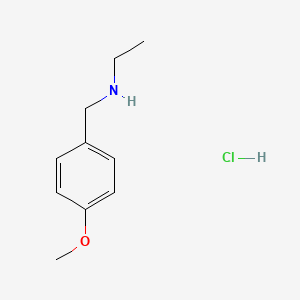 N-[(4-methoxyphenyl)methyl]ethanamine;hydrochloride