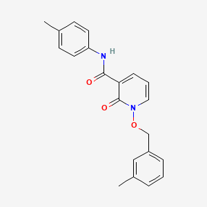 molecular formula C21H20N2O3 B2455072 N-(4-methylphenyl)-1-[(3-methylphenyl)methoxy]-2-oxo-1,2-dihydropyridine-3-carboxamide CAS No. 847464-28-2