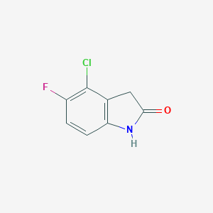 molecular formula C8H5ClFNO B024551 4-Chloro-5-fluoroindolin-2-one CAS No. 103585-71-3