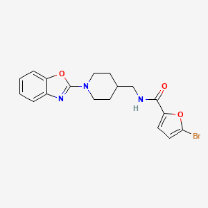 B2455123 N-((1-(benzo[d]oxazol-2-yl)piperidin-4-yl)methyl)-5-bromofuran-2-carboxamide CAS No. 1797257-88-5