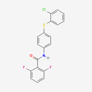 N-{4-[(2-chlorophenyl)sulfanyl]phenyl}-2,6-difluorobenzenecarboxamide