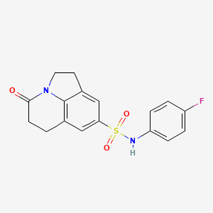 N-(4-fluorophenyl)-4-oxo-2,4,5,6-tetrahydro-1H-pyrrolo[3,2,1-ij]quinoline-8-sulfonamide