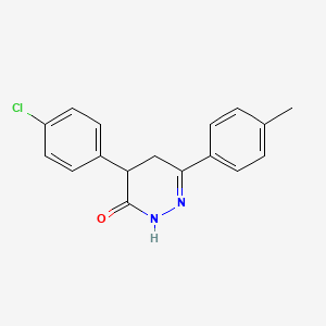 4-(4-chlorophenyl)-6-(4-methylphenyl)-4,5-dihydro-3(2H)-pyridazinone