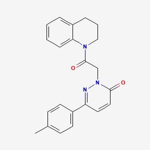 2-(2-(3,4-dihydroquinolin-1(2H)-yl)-2-oxoethyl)-6-(p-tolyl)pyridazin-3(2H)-one