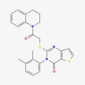 2-{[2-(3,4-dihydroquinolin-1(2H)-yl)-2-oxoethyl]sulfanyl}-3-(2,3-dimethylphenyl)thieno[3,2-d]pyrimidin-4(3H)-one