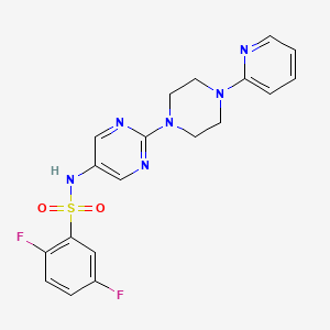 2,5-difluoro-N-(2-(4-(pyridin-2-yl)piperazin-1-yl)pyrimidin-5-yl)benzenesulfonamide